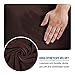 H.VERSAILTEX Real Velvet Plush 3 Piece Stretch Sofa Covers Couch Covers for 2 Cushion Couch Loveseat Covers Width Up to 72 Inch Feature Thick Soft Stay in Place (Medium Sofa, Brown)