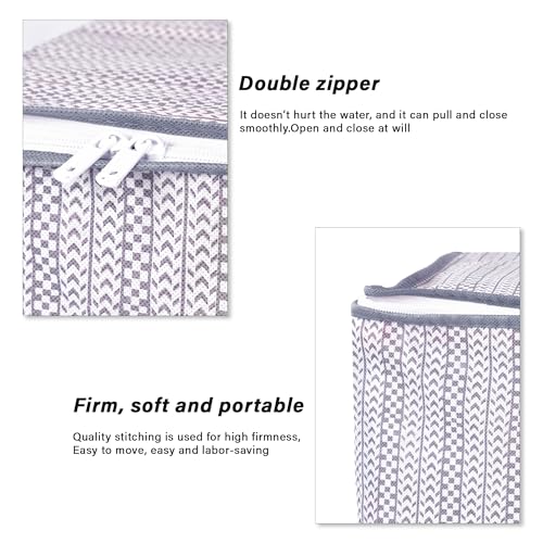 MERAO Non-Woven Printed Saree Cover/Cloth Storage/Wardrobe Organizer For Clothes with Transparent Window (PACK OF 10) 9 51UBj59FsiL