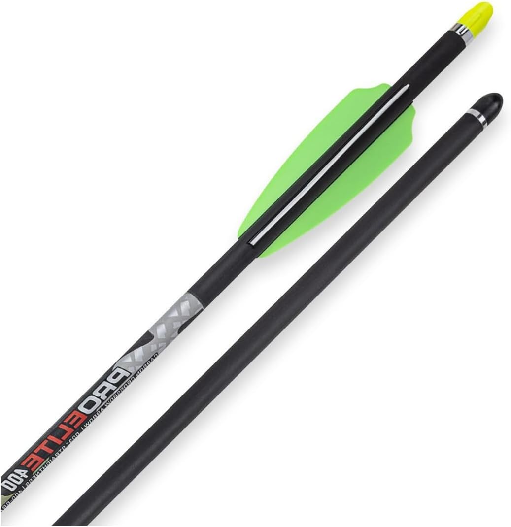 TenPoint 20-Inch Pro Elite 400 Carbon Crossbow Arrows, Alpha Nocks