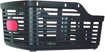 BELLELLI Italien Made Plastic Rear Bike Basket - LIGHTWEIGHT Easy to Install Bicycle Basket with Large Capacity - Premium Quality Basket for Bike Durable Resistant to Corrosion. Zig Zag. MADE IN ITALY