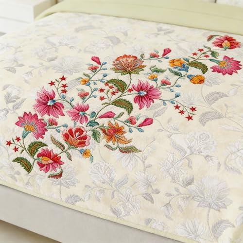 Image of LANE LINEN 100% Cotton Printed King Size Bedsheet - Pink Flowers | OEKO-Tex Certified, 250TC, Fits King & Double Bed, Floral Print, Breathable & Wrinkle-Free, Includes 2 Pillow Covers