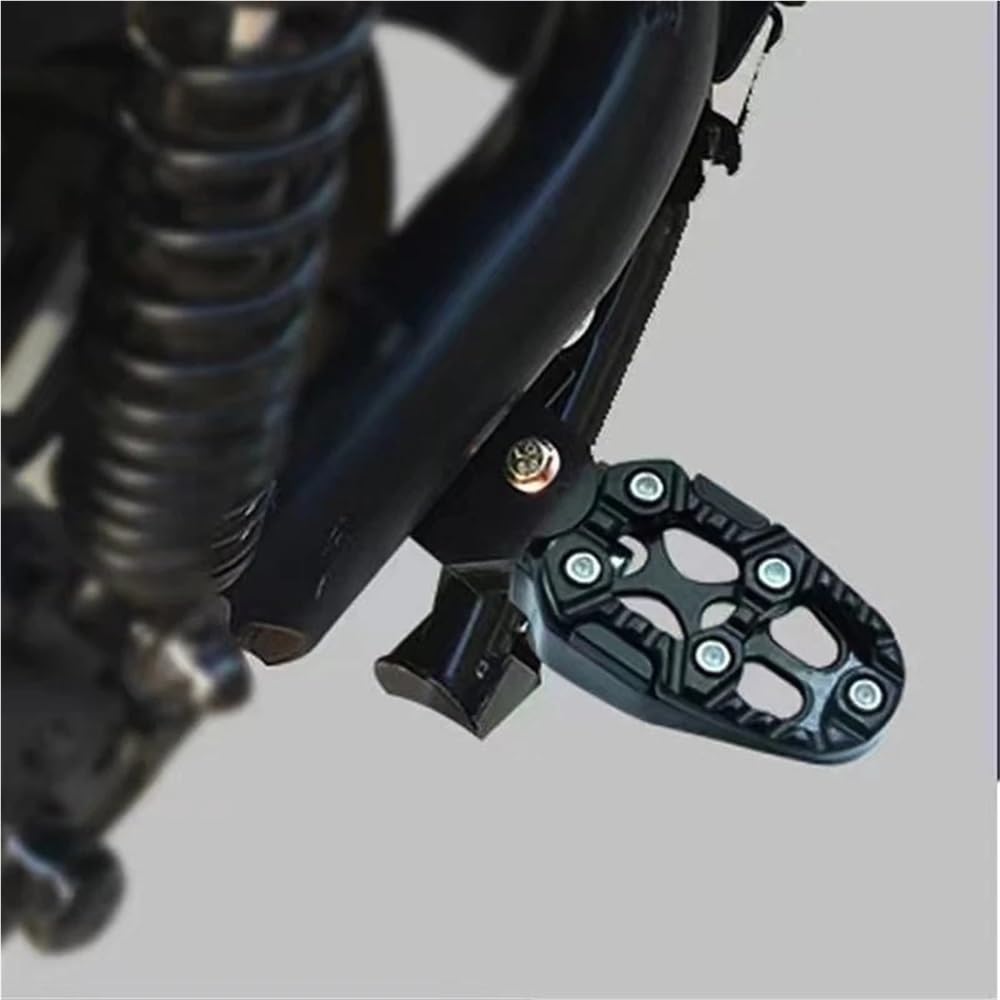 Pedane Piede Pedali universali in lega di alluminio con angolazione regolabile per poggiapiedi per moto, scooter, ATV
