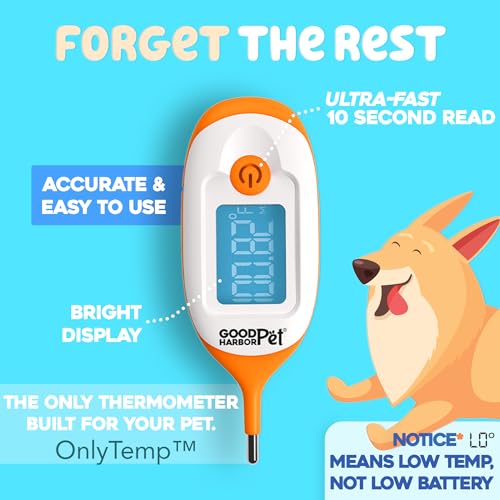 Good|Harbor GHP-RT-01 Goodharborpet-Onlytemp Ultra-Fast 10S Read, Ip55 Water Resistant - Precision Rectal Thermometer thumb #1