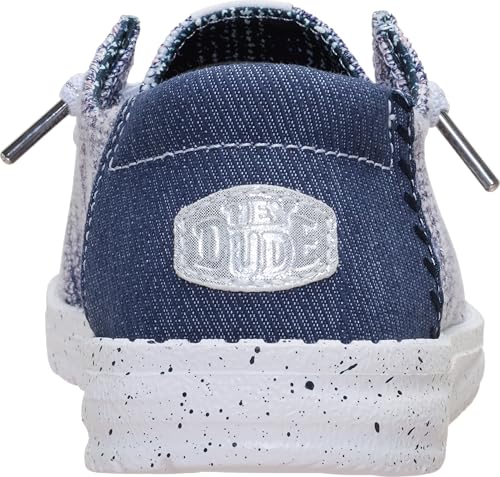 Image of HEYDUDE Women's Wendy Knit Shimmer Slip On Loafers | Lightweight Knit Shoes | Easy On Travel Ready