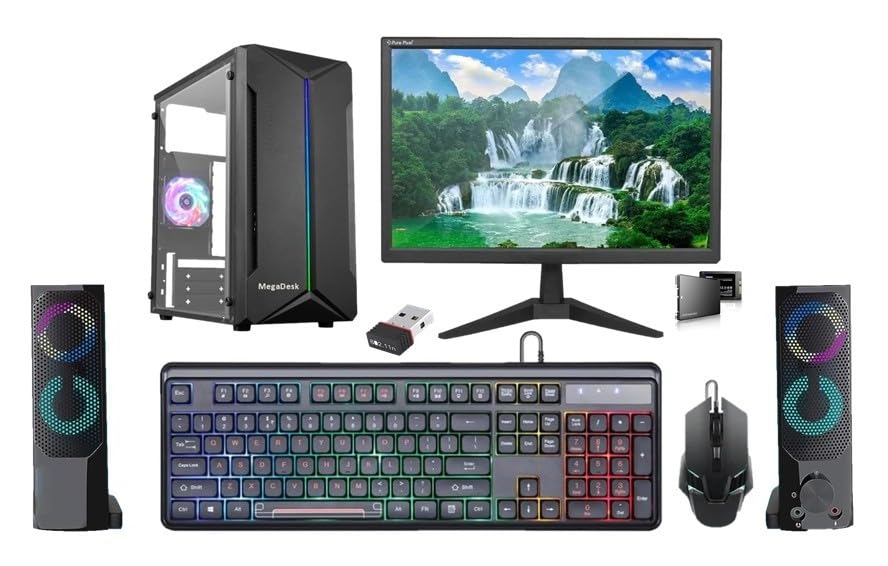 Desktop Computer Set, i7 3700, 16GB RAM, 500GB SSD, 4GB Graphics Card, 19-inch HD LED Monitor, RGB Keyboard Mouse, Sound Bar, Windows 10 (16-500-4GB)-image-34