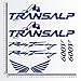 Kit d'autocollants compatibles HON TRANSALP 600 V RALLY TOURING MOTO DECAL code 1138 (049 BLEU ROYAL)