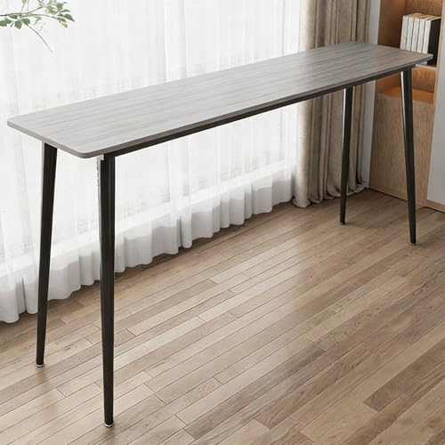 Yqyc Mesa Alta Bar, Mesas de Cocina, Estructura Metálica para Espacios Reducidos, Robusta y Duradera, Fácil de Montar(160x105x40cm/62x41x15in)
