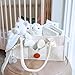 Maliton Baby Diaper Caddy, Car Organizer with Handle, Felt Diaper Caddy for Baby Boy Girl, Changing Table Organizer for Baby Stuff, 16