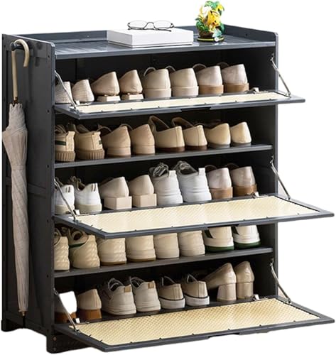 Meuble à chaussures rabattable de 115 cm pour entrée rangée