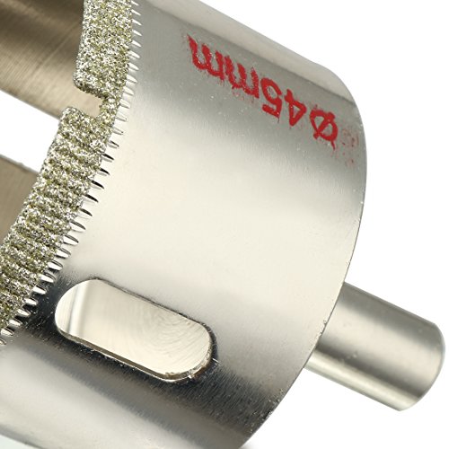 Sourcingmap 45mm Diamond Coated Glass Hole Saw Drill Bits for Ceramic Tile Marble Rock Porcelain Bottles Pots Brick - Image 4