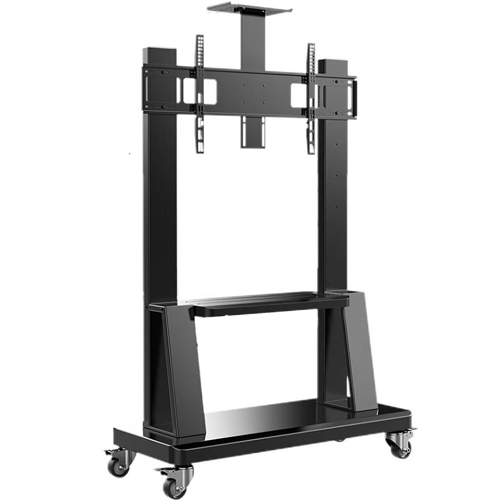 TABOJS TV portátil Ajustable para Uso doméstico y Comercial Sala de conferencias Aula Estudio de Yoga Se Adapta a televisores Planos/curvos de 55" 85" de hasta 220 lbSoporte de Piso