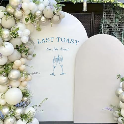 Gostman Last Toast on The Coast decal azul con diseño de copa de vino miniatura 4