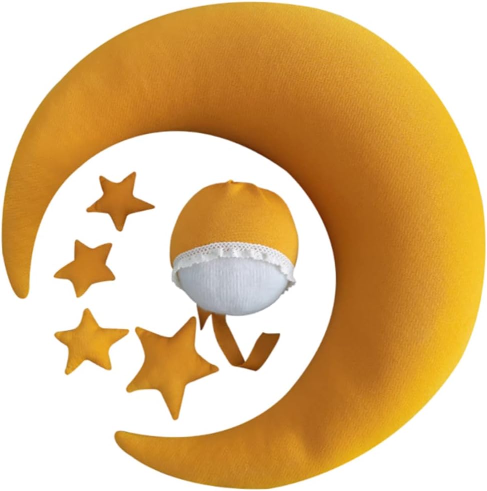 Newborn Photography Props Moon Pillow Baby Photoshoot Props Posing
