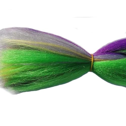 Miniatura 6 de Extensiones de cabello trenzado mixto de 4 colores, 3 piezas de cabello sintético jumbo para trenzas de caja de ganchillo, trenzas trenzadas (rosa