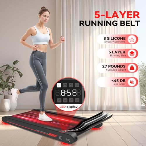 Sperax Walking Vibration Pad,Under Desk Treadmills for Home,4 in 1 Vibration Plate Exercise Machine,Portable Walking Pad with APP,350 Lb Capacity Multifunctional Treadmill Pro Max