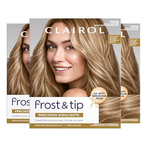 Clairol Nice'n Easy Frost & Tip Hair Dye, Light Blonde to Medium Brown, 3Pk