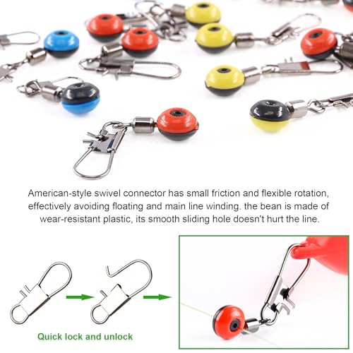 Kit de connecteurs de pêche 200 pièces durables et faciles à utiliser - 4