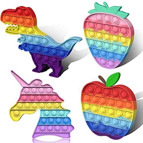 Fidget Toys for 4 Pcs Pop Bubble Fidget Sensory Toy Cover