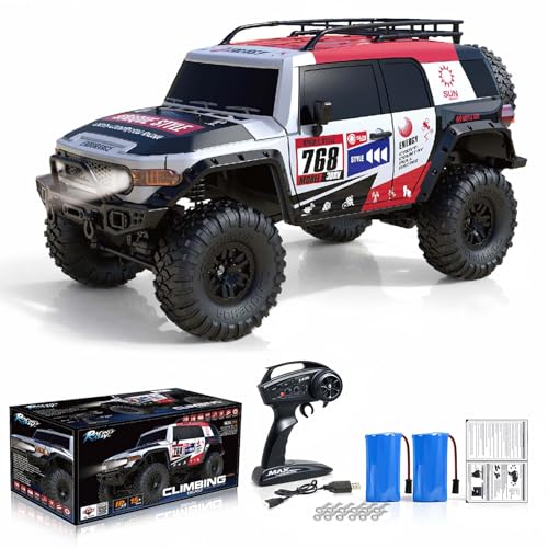 Desdoni RC Cars RC Crawler 1/10 Scale RTR Remote Control Car 4WD 2.4GHz Brushed Offroad Racing Hobby...