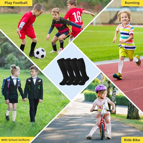 FPAKDH 2 Pair Kids Football Socks for 4-8 Years Old Breathable Sports Training Soccer Socks Girls and Boys Football Socks3