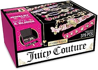 Make It Real Juicy Couture Jewellery Box Bracelet Making Kit - Art Crafts for Girls - Girls Gifts