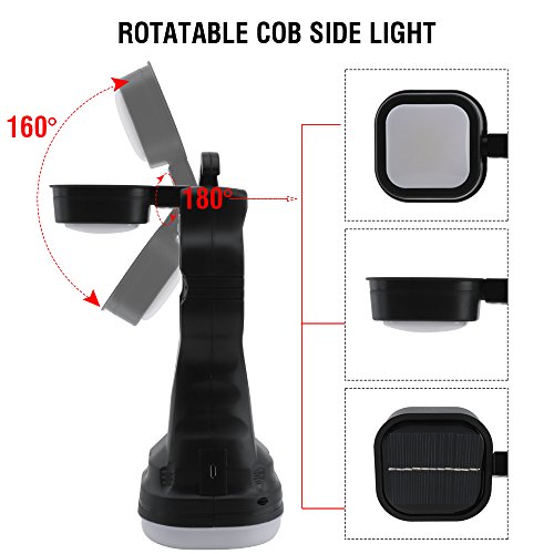 Lanterne solaire portable 3W lampe camping USB IPX4 - 2