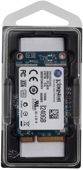 Kingston SMS200S3/240G 240 GB mSATA Solid State Drive, Black/Blue