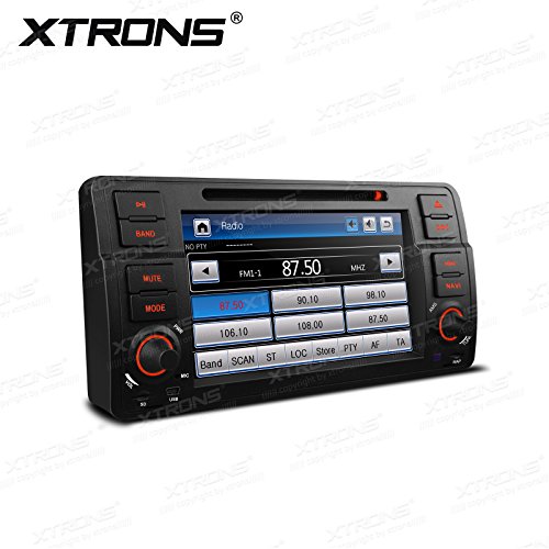 XTRONS 7" HD Touch Screen Autoradio mit Wince DVD-Player Autostereo unterstützt GPS Navigation RDS Bluetooth Auto Musik Streaming FÜR BMW E46/Rover 75/MG ZT