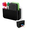 FRETONBA Magnetic Pen Holder Foldable Magnetic Marker Organiser Magnetic Shelf Whiteboard Pen Holder Marker Holder for Fridge Locker Black