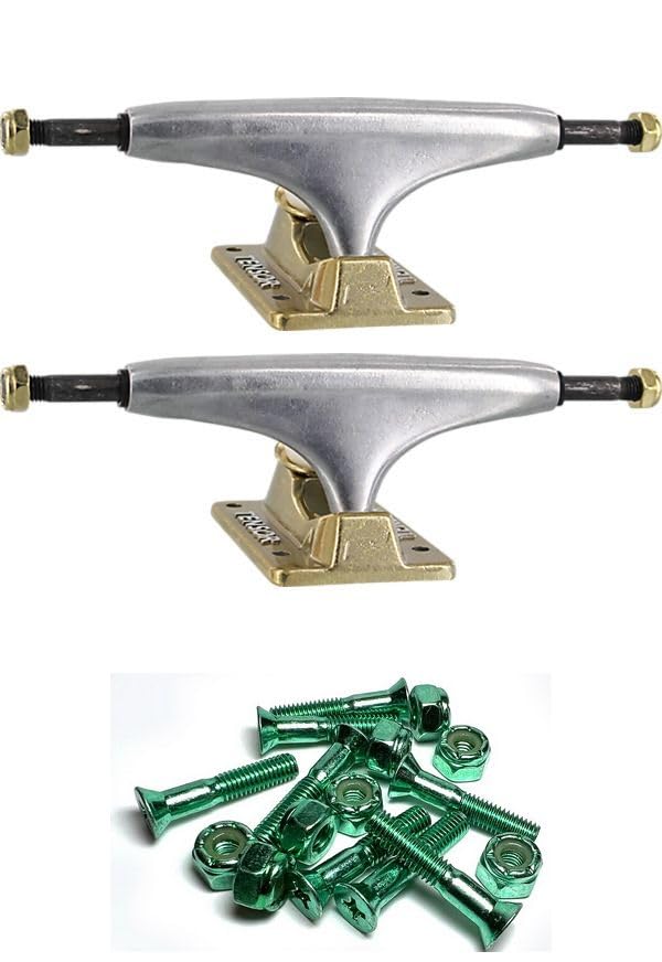 Tensor Trucks Alloy Polished/Gold Skateboard Trucks - 5.25