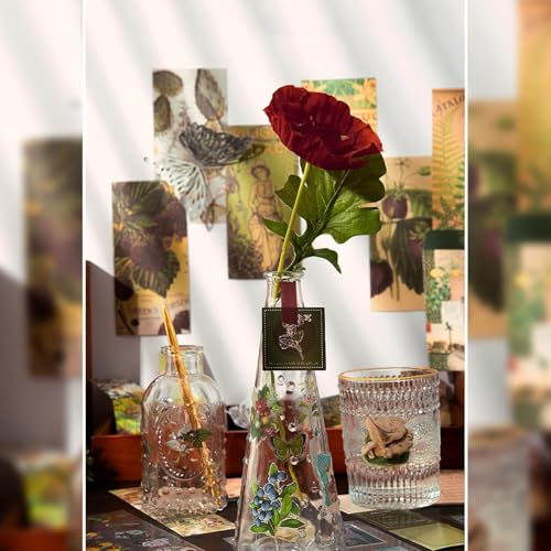 Image of Vintage Aesthetic Paper Scrapbook Kit(346Pcs) Scrapbooking Supplies Kit With Bullet Junk Journal,Stationery,A6 Grid Notebook Journaling Gift For Girl ,Multicolor