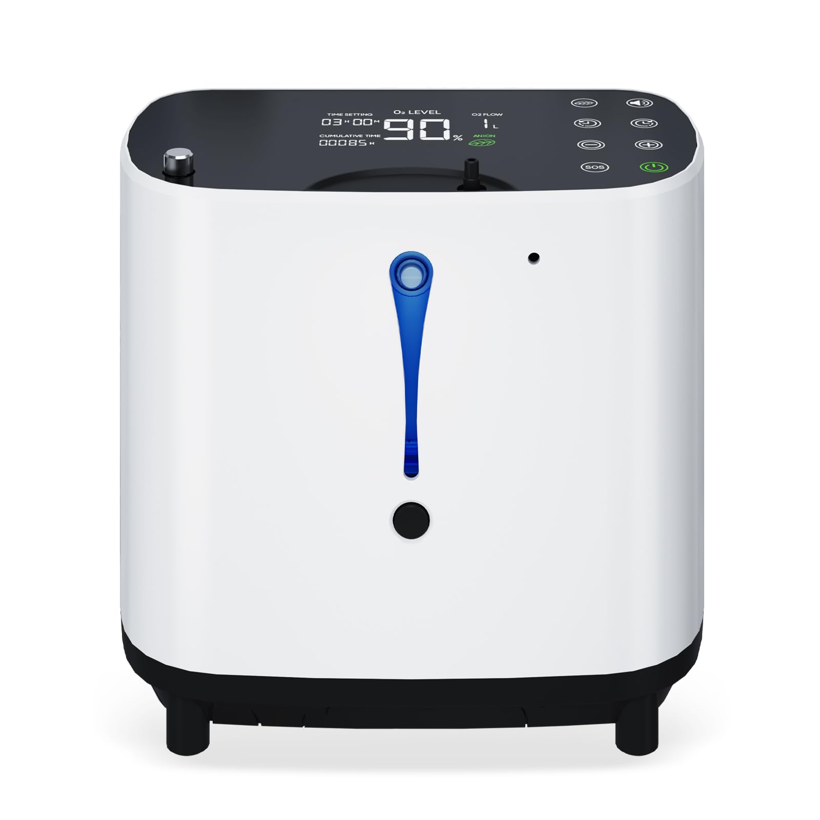 Concentratore di ossigeno portatile, dispositivo di ossigeno per casa, 90%, concentrazione regolabile da 1 a 6 l/min, dispositivo di ossigeno, concentratore di ossigeno, portatile, telecomando, casa e