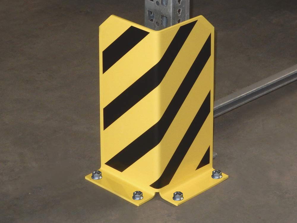 L-Form Pfostenschutz Regalecke | 400 mm Höhe | Maximaler Schutz nach DGUV Information 208-061 und DIN EN 15635 | 5 mm Materialstärke | Anfahrschutz | Robuste und strapazierfähige Rammschutzecke