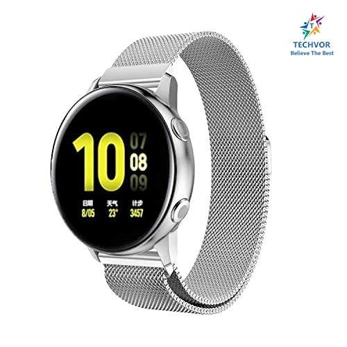 Image of 22 mm Stainless Steel Adjustable Magnetic Strap For Amazfit GTR 47mm | GTR 2 | GTR 2e | GTR 3 | GTR 3 Pro | Stratos | Nexo (Silver)