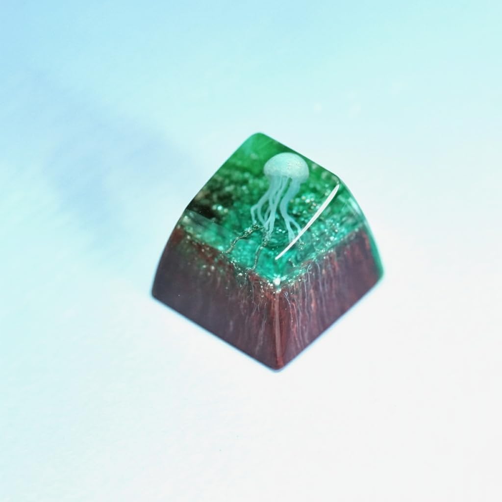 Cute Butter Dog Cake Resin Keycaps for Mechanical Keyboard Cherry Profile Artisan Style Cute Aesthetic Themes for Setup