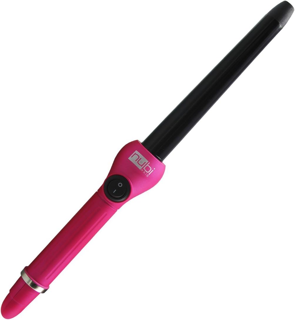 Sleek Curl Tourmaline Curling Iron | 3/4 – 1 Inch Tapered Barrel (Pink)