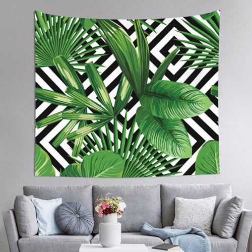 Tapisserie feuilles de palmier JEJEA 152x130 cm pour deco murale
