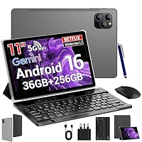 ROSYVIBE 2026 Slim 11 Inch Android 16 Tablet with Keyboard,Stylus