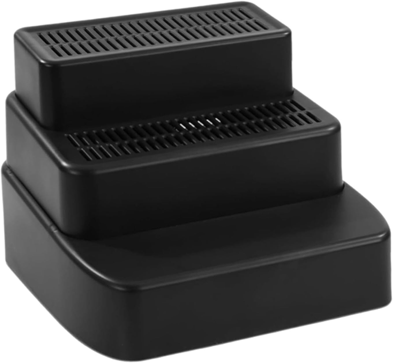 3 Level Detachable Cat Steps Disassembled Multipurpose Quick Accessories Lightweight with Grid, Black