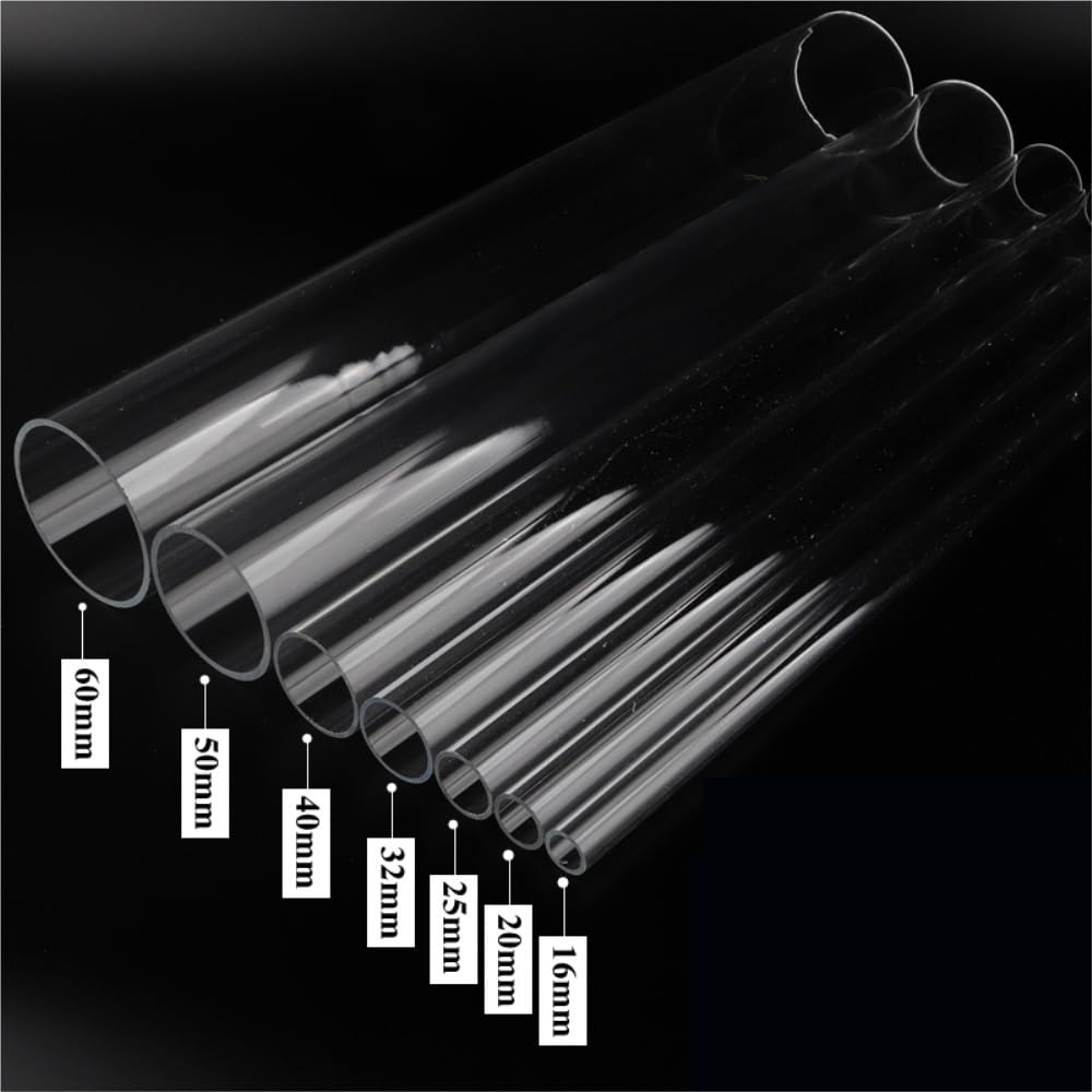 Tubo acrílico transparente de 50 cm longitud for acuario, pecera(63MM*50CM)