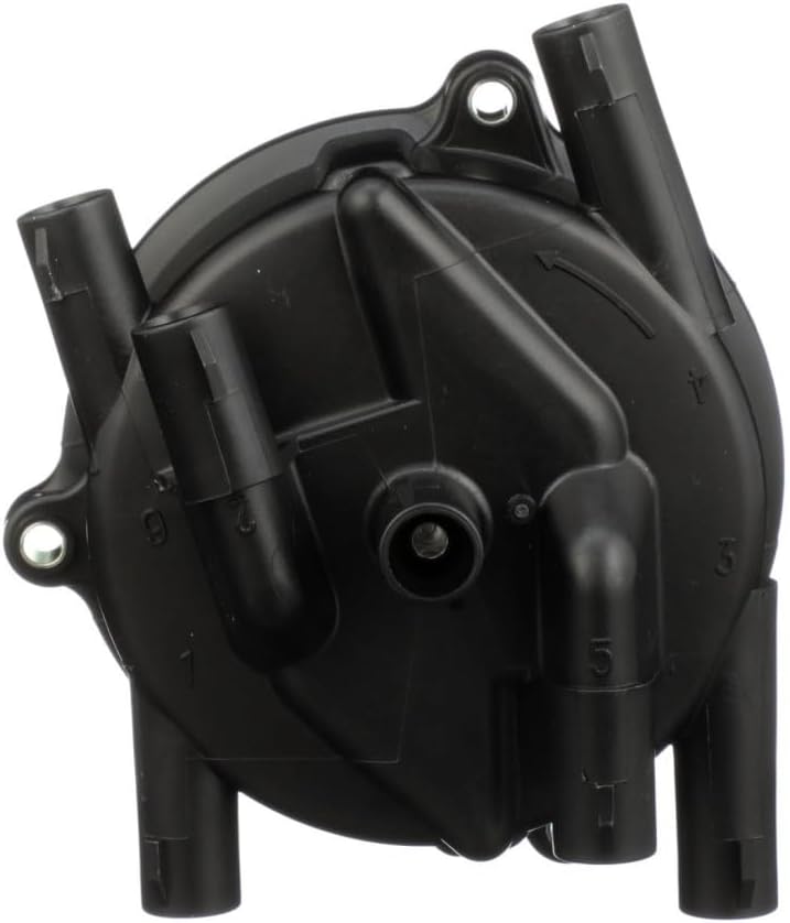 KarParts360 For Toyota 4Runner/Pickup 1992 1993 1994 1995 Distributor Cap Side | Aluminum | Black Color | Polypropylene | Screw Attachment Method | Side Tower Position | 6 Terminal Quantity 1910165040