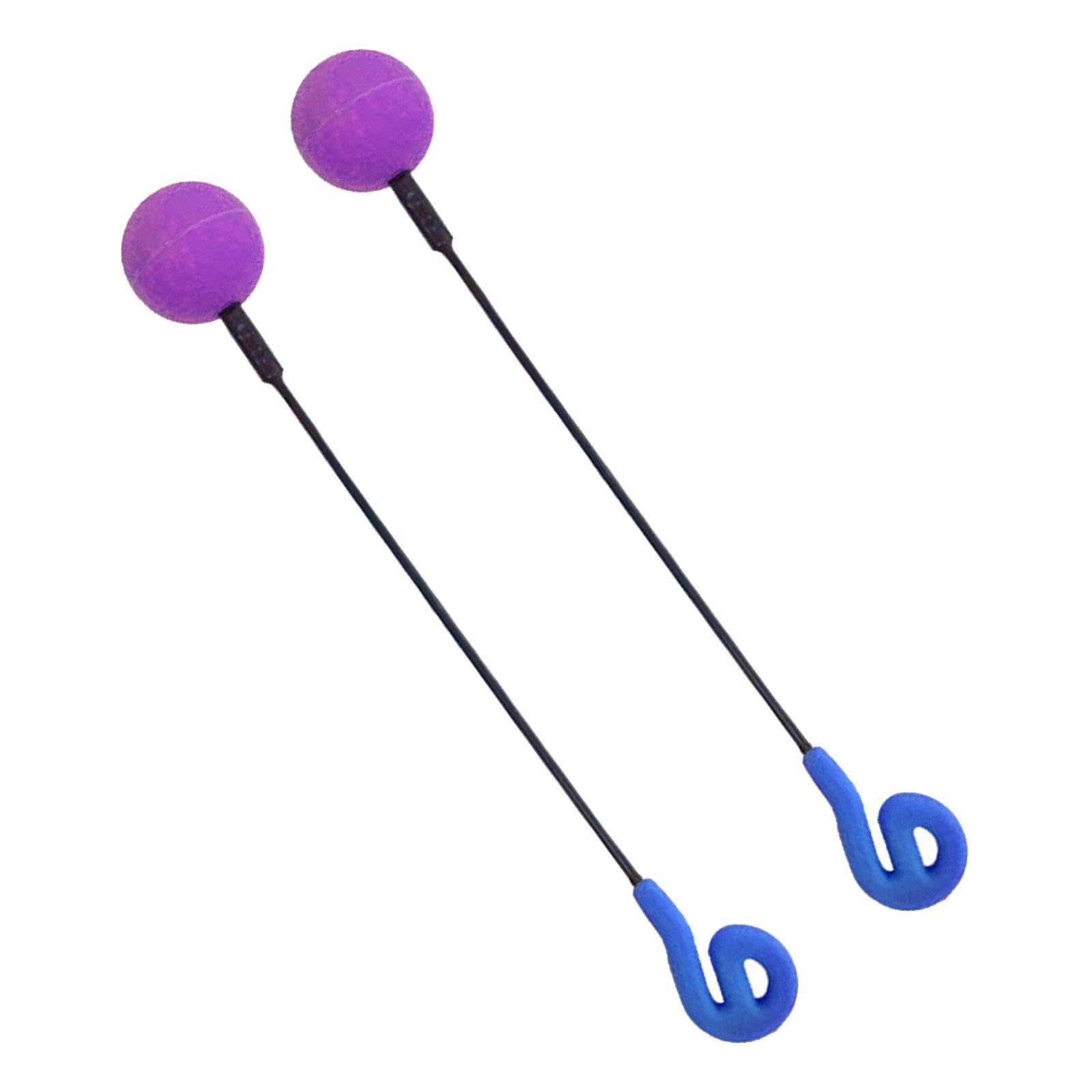 2 Piezas Friction Gong Mallet Mallete para Gong Grande Composición de Goma Especial Produce Armónicos Profundos Y Vibraciones Resonantes Adecuado para, 2 piezas