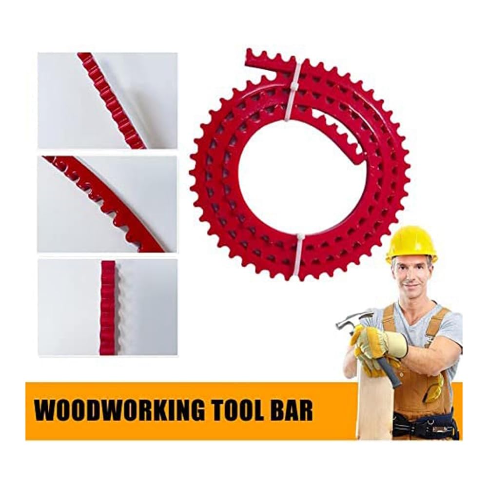 Tira De Perfil Flexible Para Carpintería - 2 Metros, Cadena Con Engranajes Para Copiar Curvas En Madera