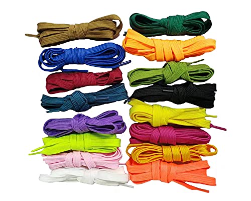 caitong 16 Pairs shoe laces ,shoelaces, flat shoe laces ,shoe laces for sneakers suitable for all types of sports shoes, fashion shoes (31.4 inch)
