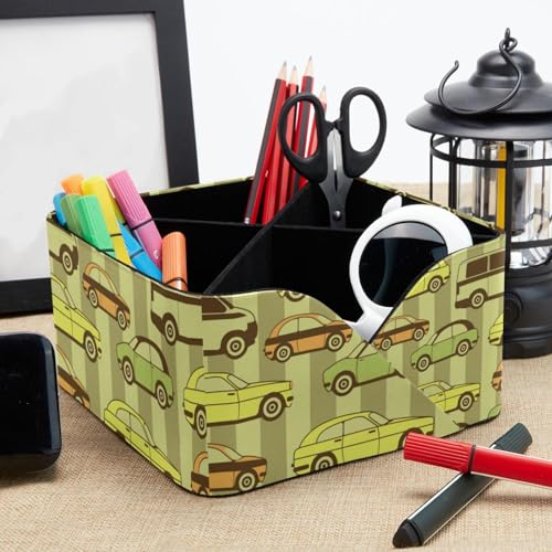 Pot de rangement bureau à 4 compartiments pour fournitures de maison - 8