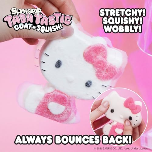 Hello Kitty® and Friends SLIMYGLOOP Taba Tastic™, Sanrio Taba Squishy Making Kit for Kids with Ultra Soft Hello Kitty Squeeze Toy & Flocking Fiber, Cute Sensory Bin Filler Sensory Toys for Kids - image 5