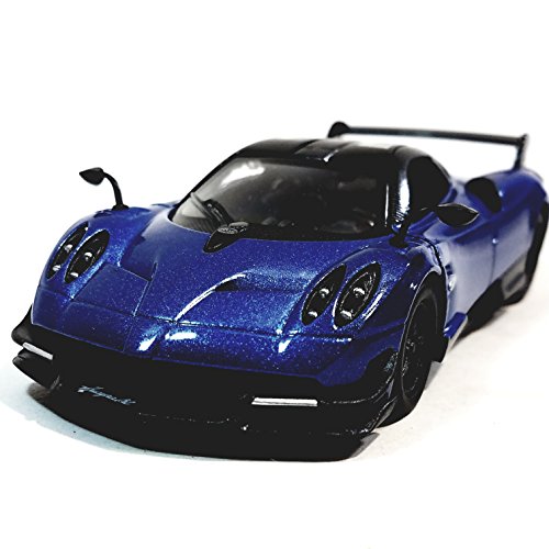 KiNSMART - 2016 Pagani Huayra BC 5' 1:38 Scale Die Cast Metal Model Toy Car w/Pullback Action (Blue)