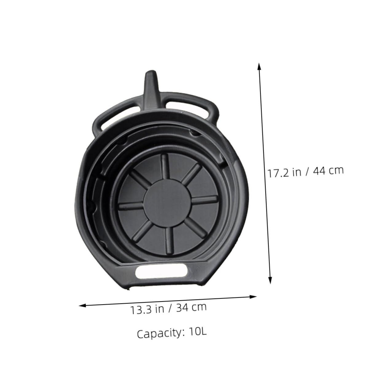 PLAFOPE Bandeja de Drenaje de Aceite Material PE Resistente para Coche 2 Piezas para Reparación y Cambio de Aceite Capacidad 10l y 15l Fácil Instalación