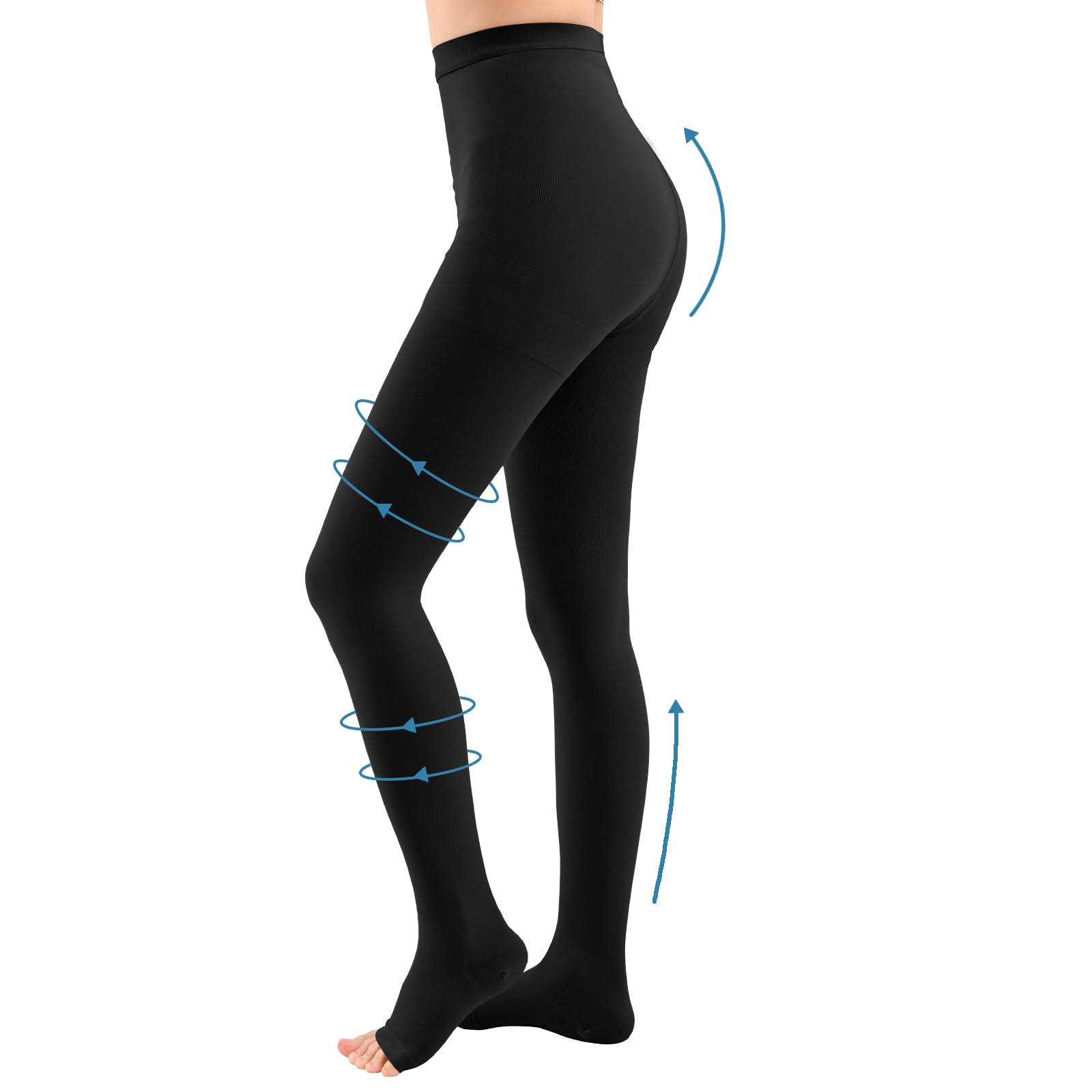 15-20mmHG Compression Pantyhose, Medical Compression tights for Women Men