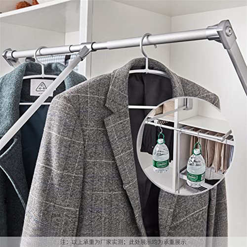 Tringle de penderie rabattable pour dressing haut et armoire moderne